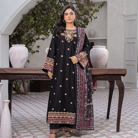 3pc black Embroidered Lg30
