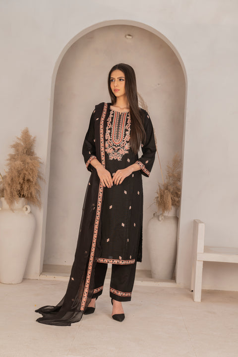 KHDR BLACK EMBR 3 pc