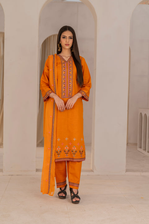 KHDR MASTARD EMBR 3 pc