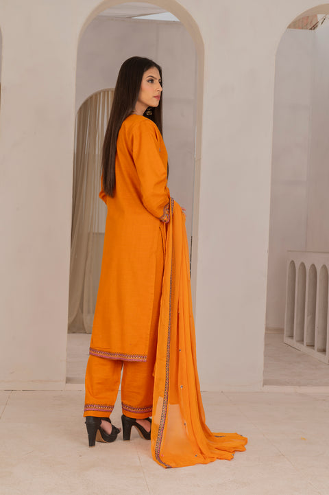 KHDR MASTARD EMBR 3 pc