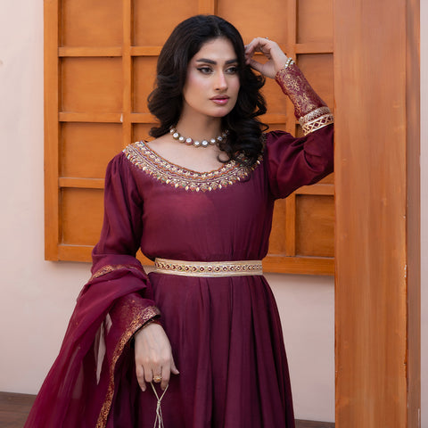HMD RED RAW SILK 3pc Lg42