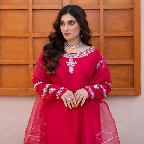 HMD PINK RAW SILK 3pc  Lg37