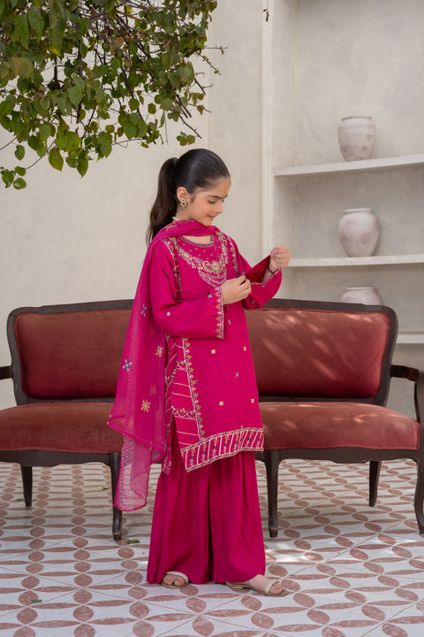 Raw Silk 3pc Pink