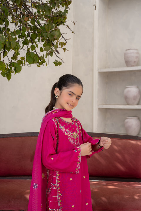 Raw Silk 3pc Pink