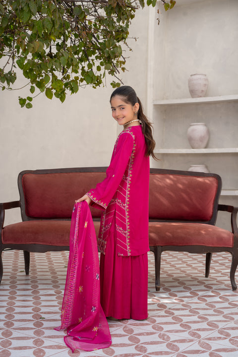 Raw Silk 3pc Pink