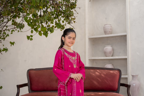 Raw Silk 3pc Pink