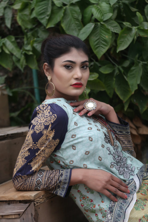 Embroidered Prints 3pc