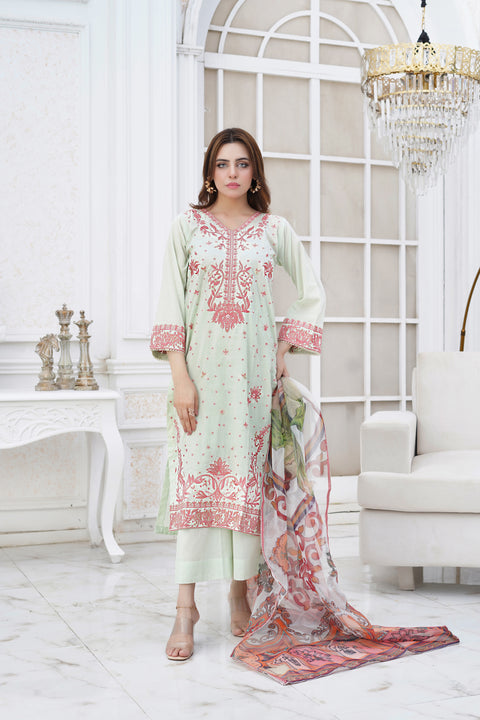 SS3- 3 pc TEA GREEN LOSE TR