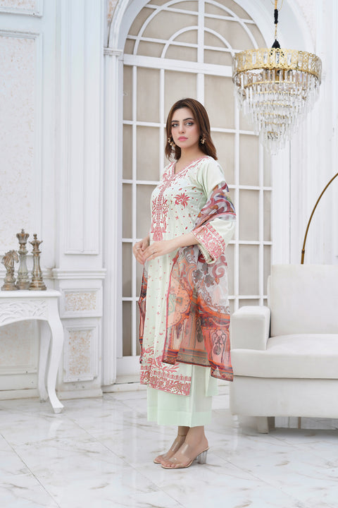 SS3- 3 pc TEA GREEN LOSE TR