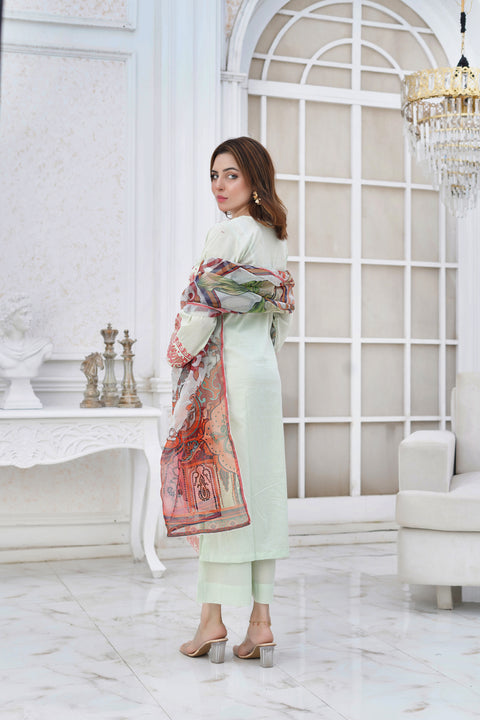 SS3- 3 pc TEA GREEN LOSE TR