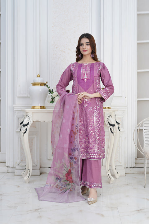 SS3- 3 pc PURPLE TAUPE LOOSE TR