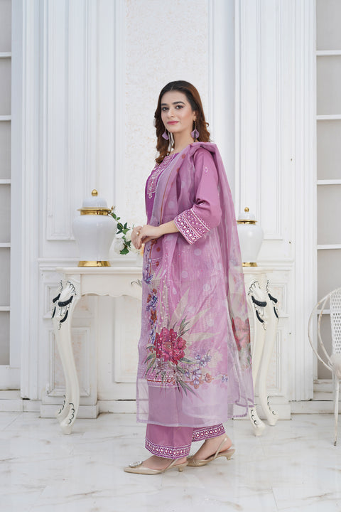 SS3- 3 pc PURPLE TAUPE LOOSE TR