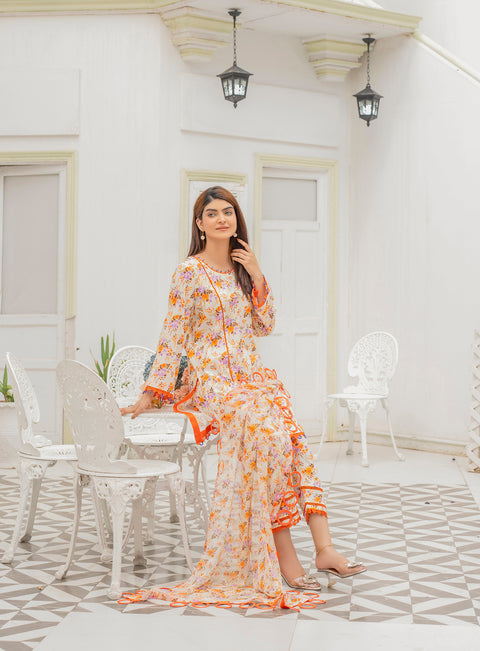 Unstitched 3pc Creami base