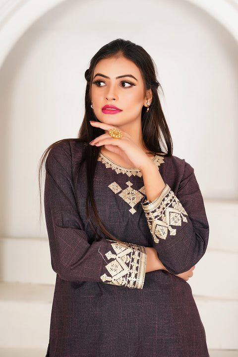 Embrodered 2 Pc Suit - 10