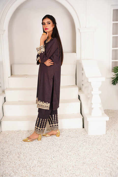 Embrodered 2 Pc Suit - 10