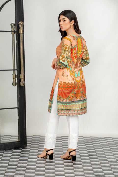 Ladies Embroidered with Digital Printed Shirt
