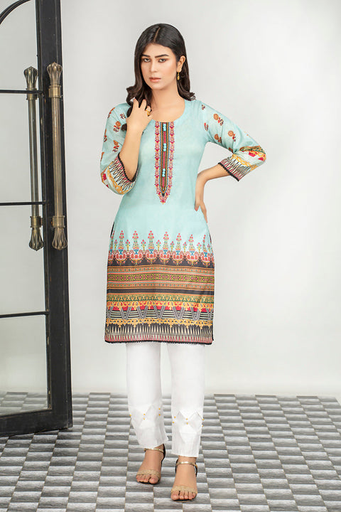 Ladies Embroidered with Digital Printed Shirt