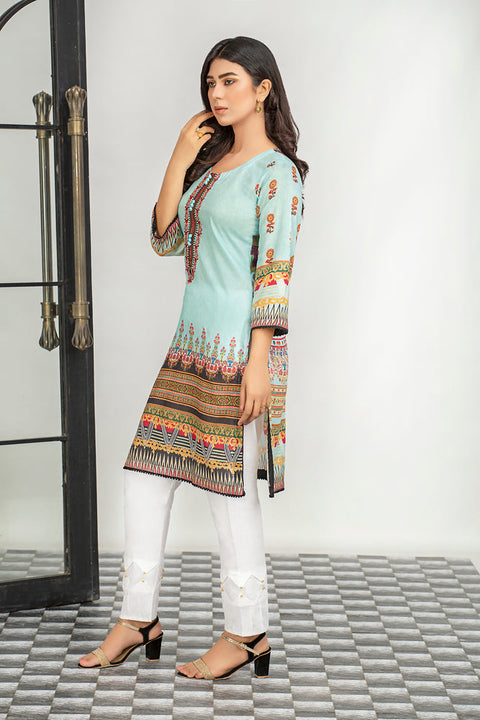 Ladies Embroidered with Digital Printed Shirt