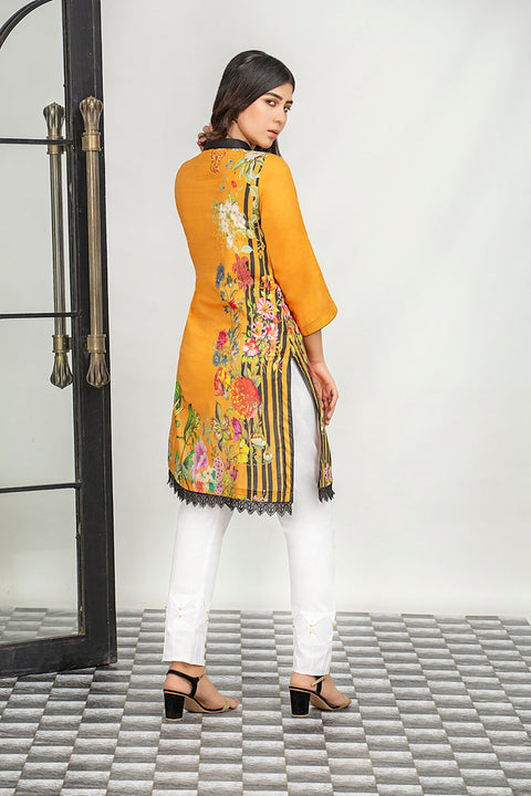 Ladies Embroidered with Digital Printed Shirt