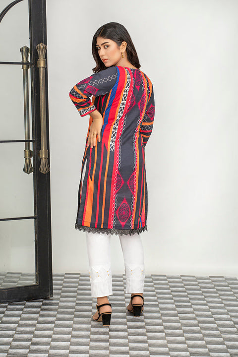 Ladies Embroidered with Digital Printed Shirt