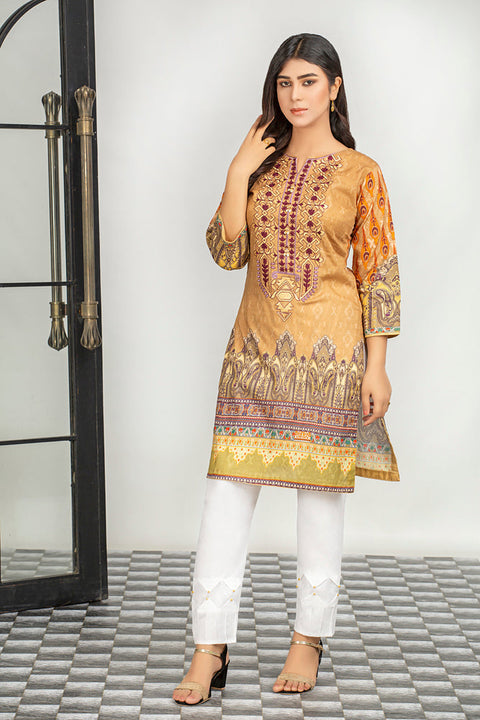 Ladies Embroidered with Digital Printed Shirt