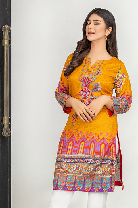 Ladies Embroidered with Digital Printed Shirt
