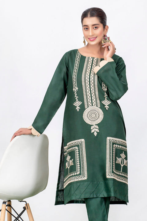 Stylish Embroidered 2Piece