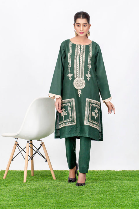 Stylish Embroidered 2Piece