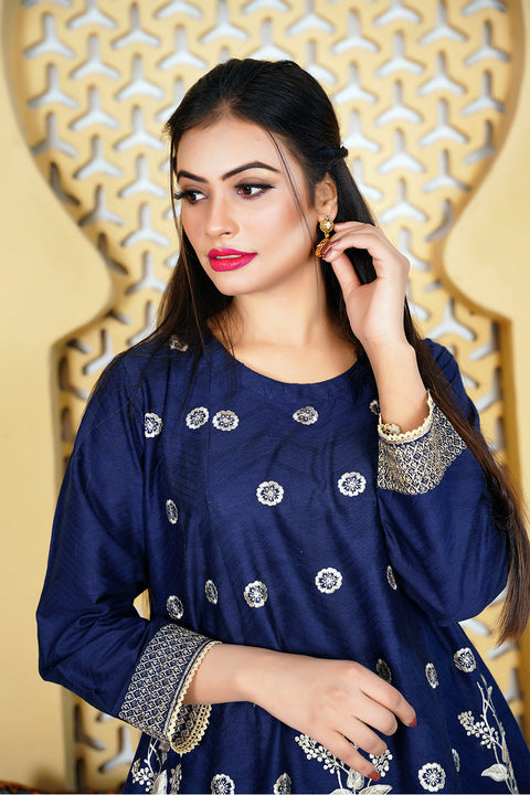 EMBRODERED 2 PC SUIT - 02