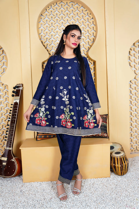 EMBRODERED 2 PC SUIT - 02