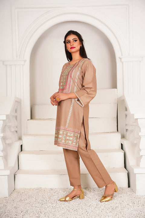 EMBRODERED 2 PC SUIT - 03