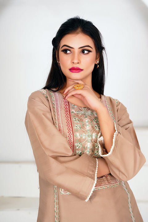 EMBRODERED 2 PC SUIT - 03