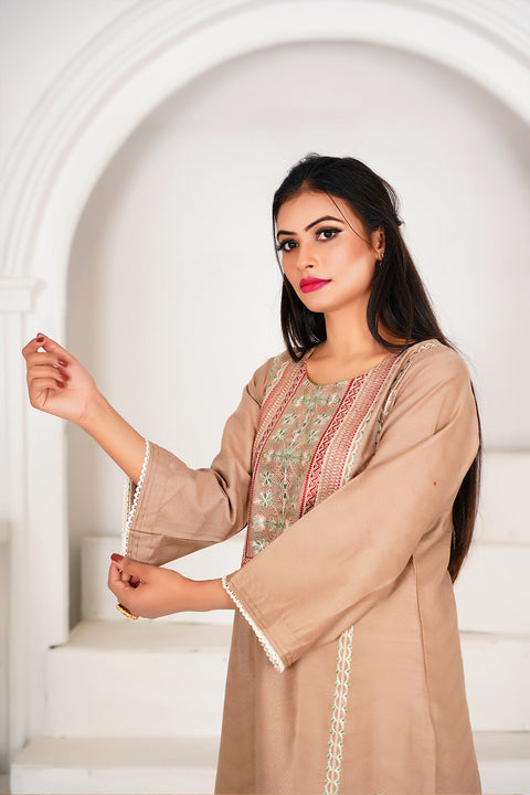 EMBRODERED 2 PC SUIT - 03