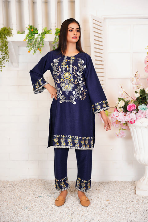 EMBRODERED 2 PC SUIT - 05