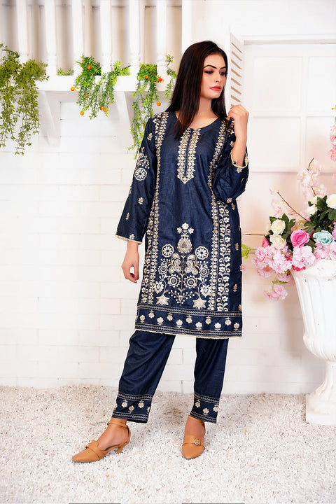 EMBRODERED 2 PC SUIT - 06