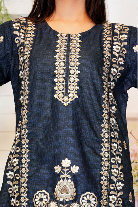 EMBRODERED 2 PC SUIT - 06