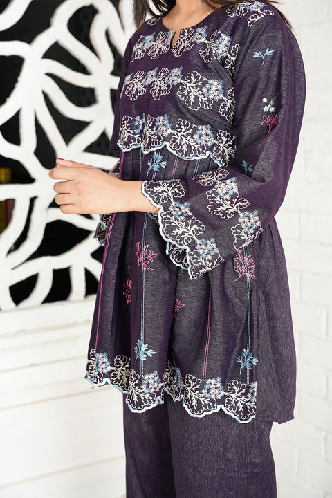 EMBRODERED 2 PC SUIT - 07