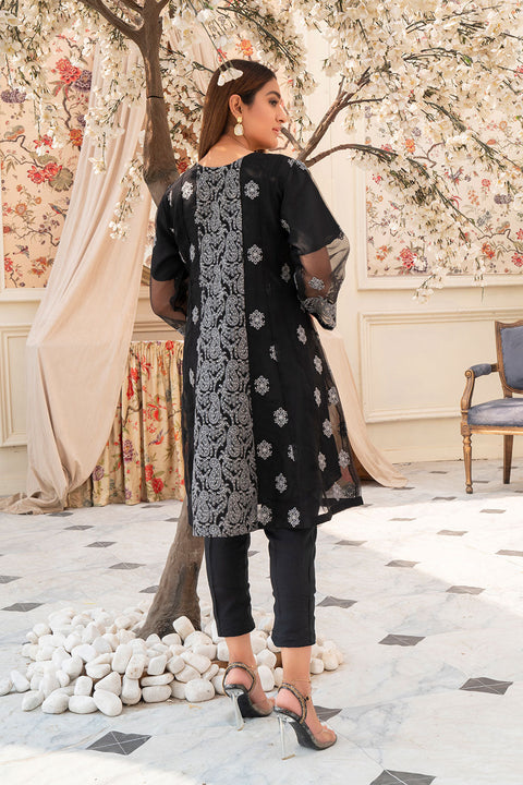 Black Cherry - 1 Pc Frock