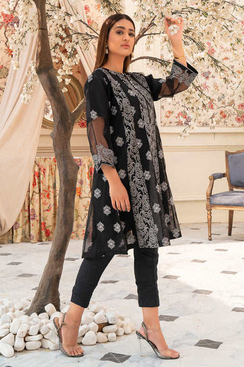 Black Cherry - 1 Pc Frock